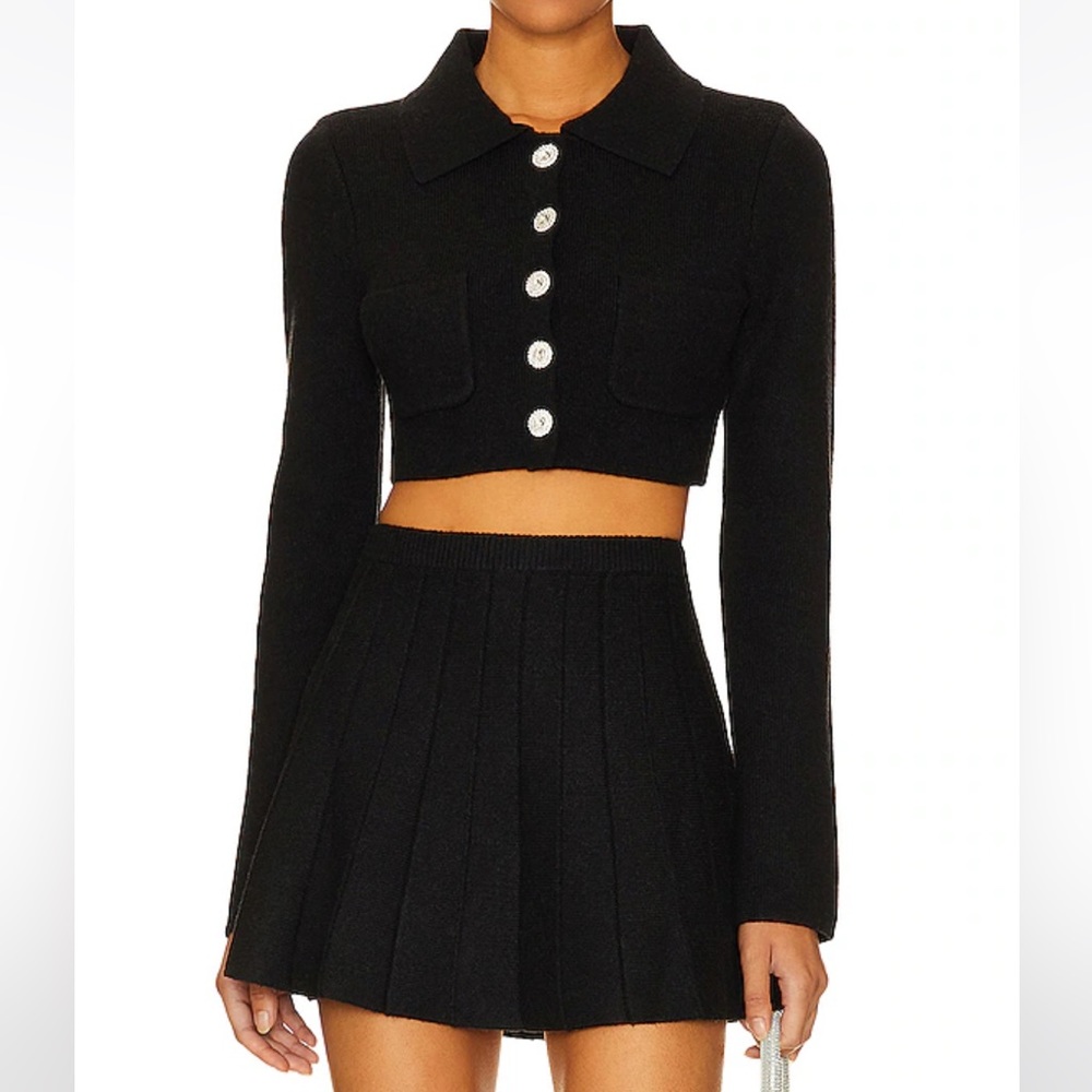MAJORELLE Solveig Cardigan in Black - M (NWT)